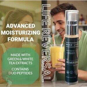 Menz Lyfe LIFE REVERSAL MOISTURIZER Made with Duo Peptides - Youthful Appearance